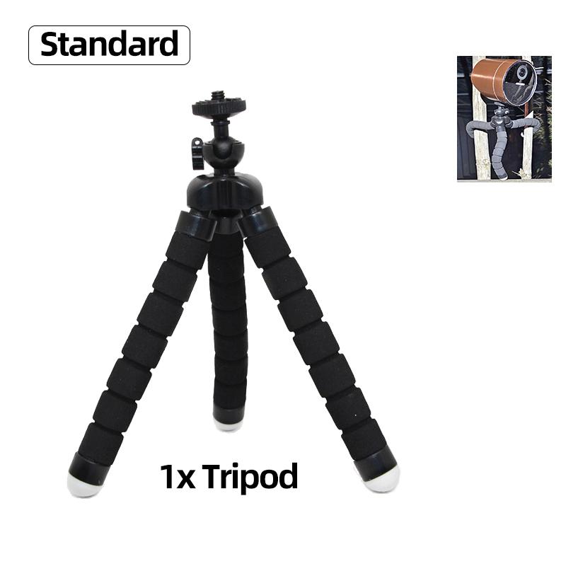 Mini Flexible Octopus Tripod with 360° Ball Head, 1/4" Screw Portable Desktop Stand for GoPro Camera Webcam Smartphone Vlogging