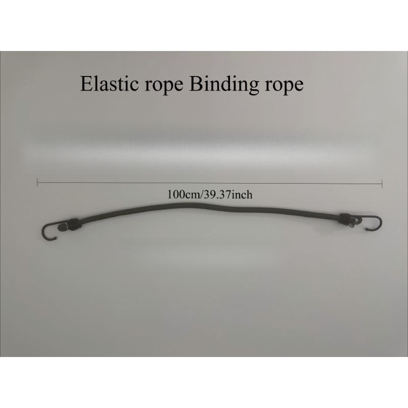 

1 шт. двойной крюк для багажника автомобиля, эластичная веревка для фиксации - нескользящий багажный ремень, подходит для внедорожника/легкового автомобиля/мотоцикла | общего назначения Random Colors