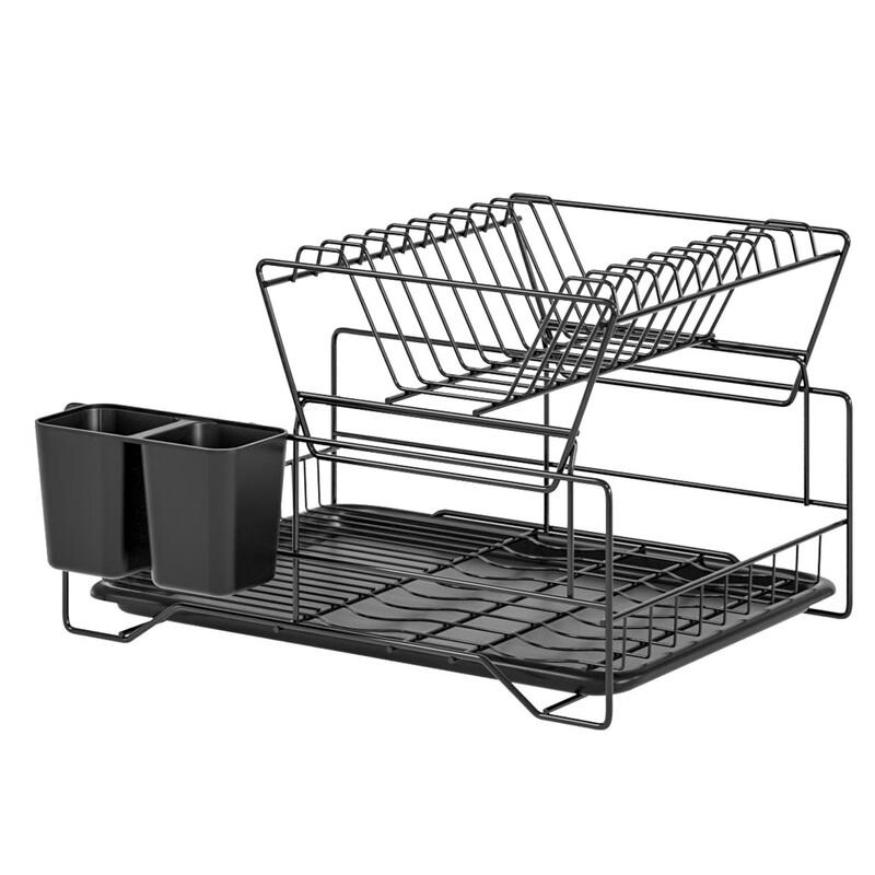 

Double-Layer Japanese Style Iron Drain Dish Rack