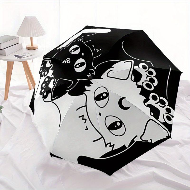 1pc Kittens Cats Auto Open/close, All-Season Portable Folding Umbrella for Women & Men, Travel, Everyday, Formal Events - Compact Luxury Parasol, Outd