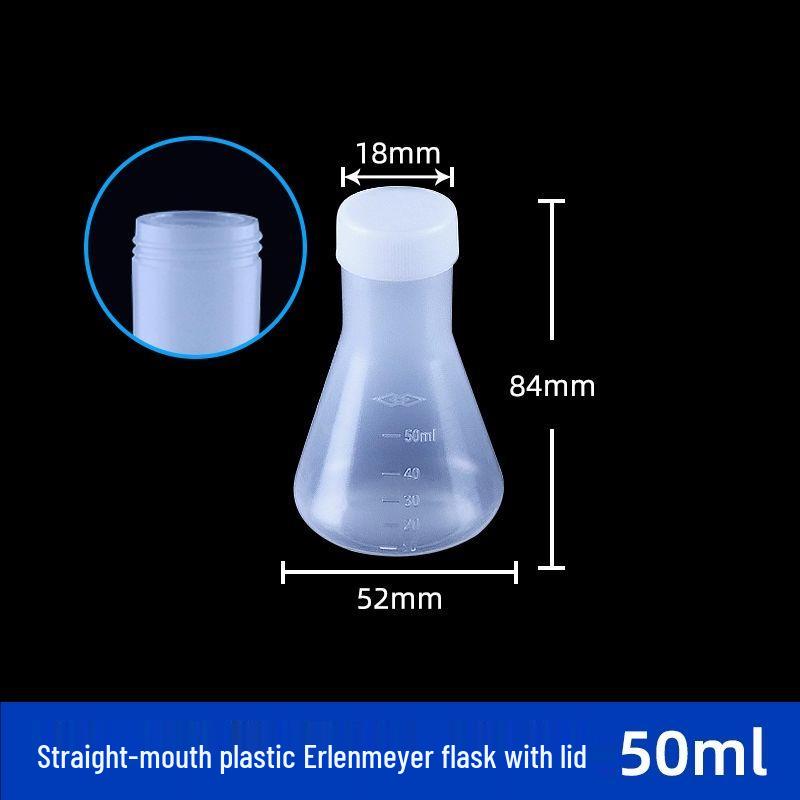 Plastic Erlenmeyer Flask - Triangular Laboratory Conical Flask PP