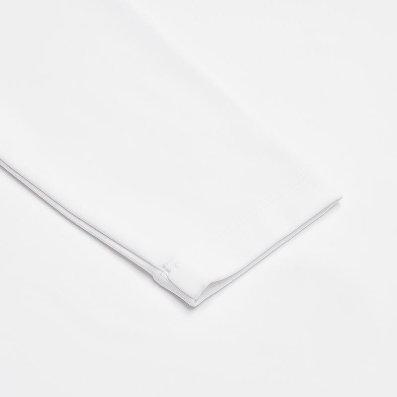 Fila Tennis Simple Classic Casual Slim Fit Knitted Long Sleeve T-Shirt Women Tops Jade-White A11W543206FWT