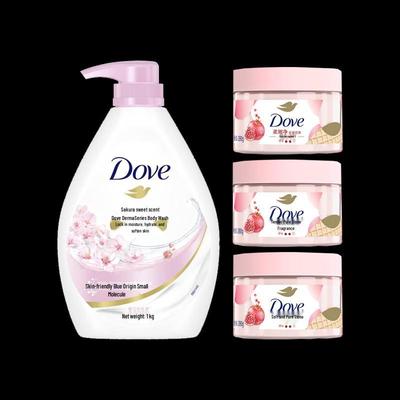 Dove Lait de Douche Nourrissant & Gommage Exfoliant Lot