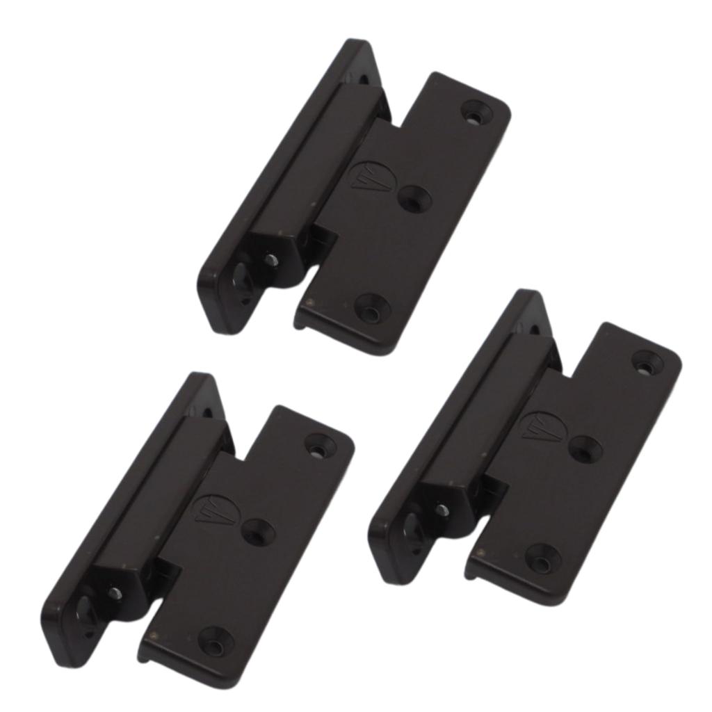 DIY Partner Auto Hinge 3 Pieces with Screws (Brown)