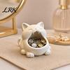 Gift Key Box Storage Box, Big-Mouthed Cat Design Holder, Large Niche Style Container Opening Organizer for Keys Jewelry Small Items Personal Use