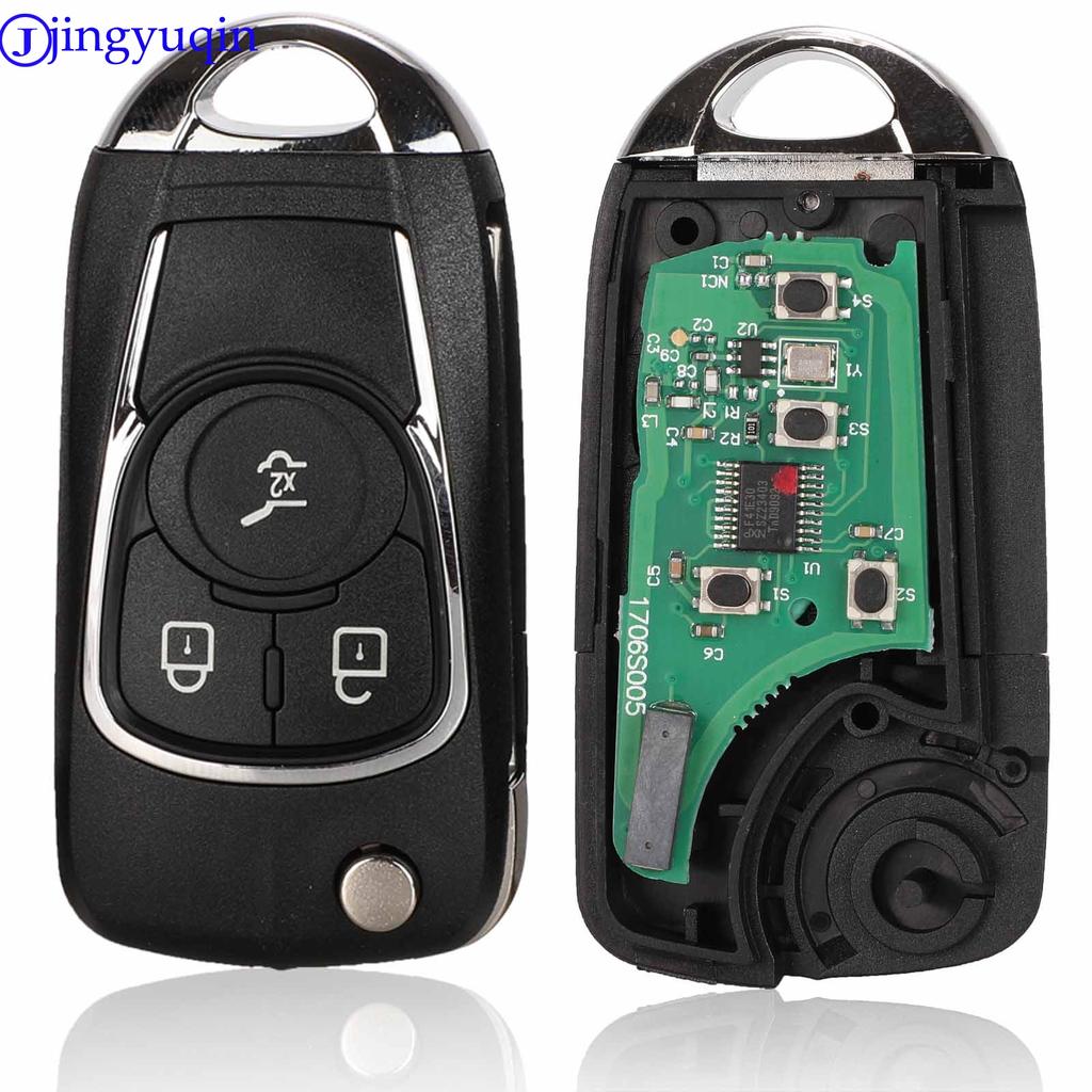 Jingyuqin 315/433mhz Upravený obal kľúča od auta Pre Chevrolet Cruze Pre Buick Pre VAUXHALL OPEL Insignia Astra J Zafira C 2