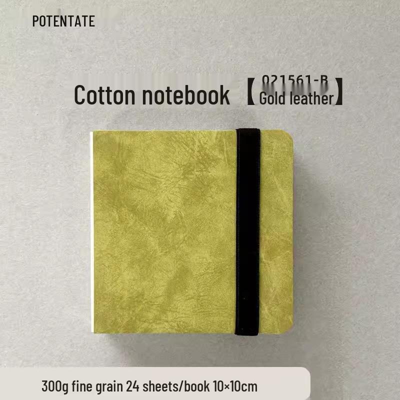 Zun Jue 100% Cotton Watercolor Book, 300g Fabric, Square Bullet Journal with Multiple Cover Designs