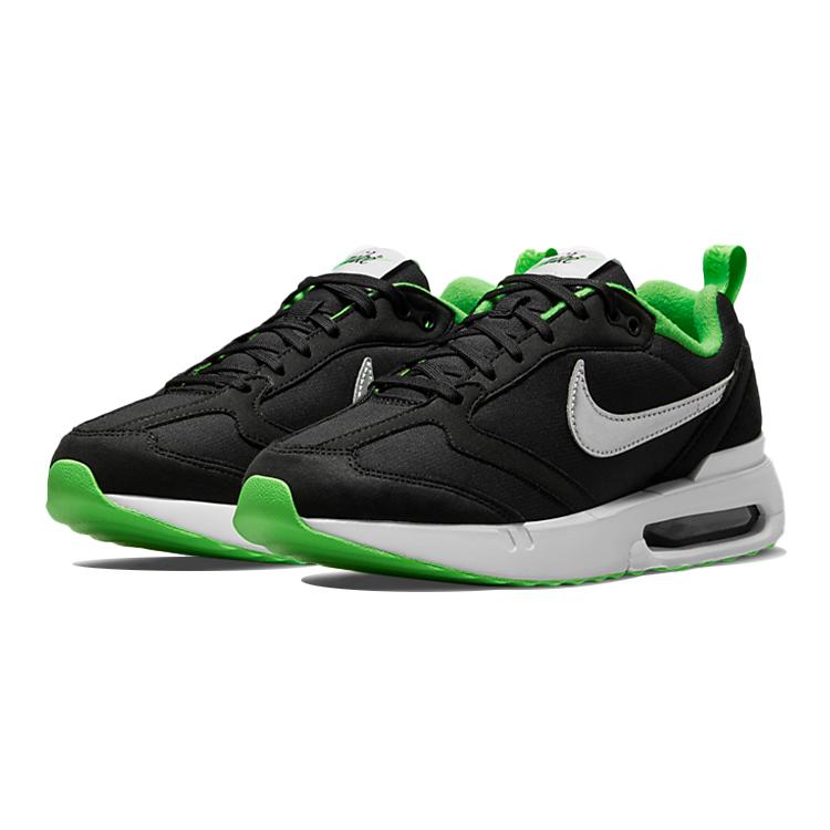 New Nike Air Max Dawn Low Top Kids' Running Shoes Black Green Teenagers DH3157-001