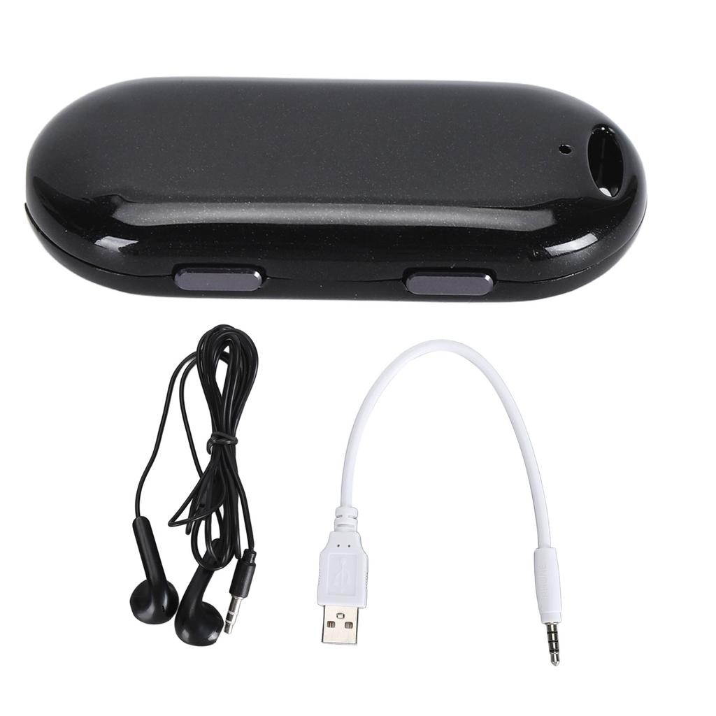 MP3 Player Recorder HD Noise Reduction HiFi Digital Voice Recorder Portable Voice Control Recorder with Wired Earphones
