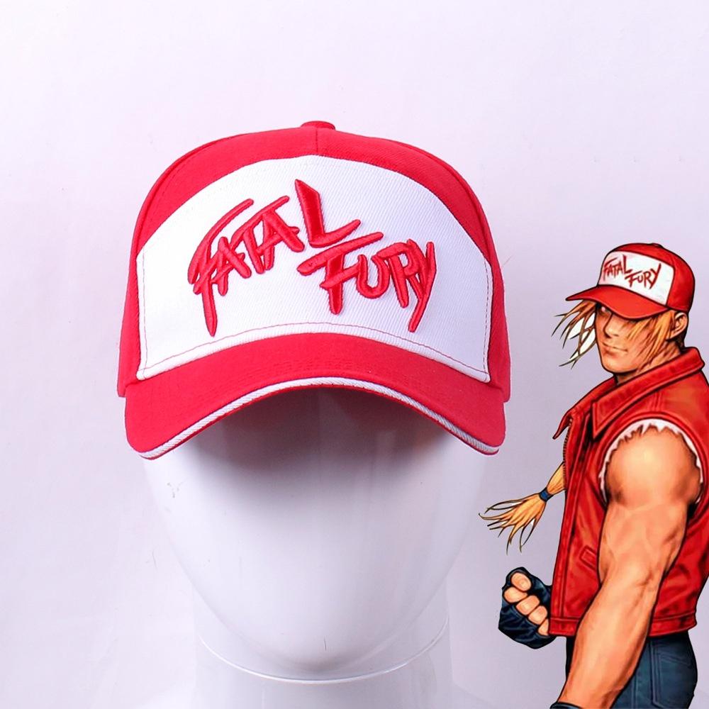 Fatal Fury Terry Bogard Bestickte Baumwoll-Baseballkappe Hip Hop Style