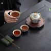 Ming Zhan Xuan Blue & White Ru Kiln Portable Travel Tea Set