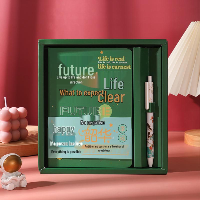 Golden Motivation Notebook Set: School Diary & Planner for Junior High Entrance Exam - Perfect Prize Gift