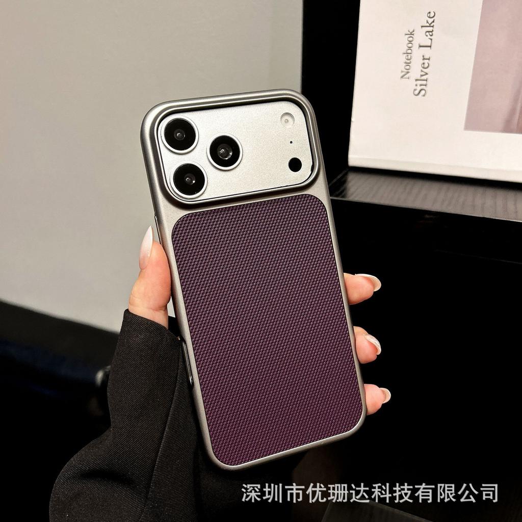 Applicable to iPhone11promax Ling Pattern Sticker Leather Mobile Phone Case Apple 11 Frosted Metal Paint Anti-drop Protective Case