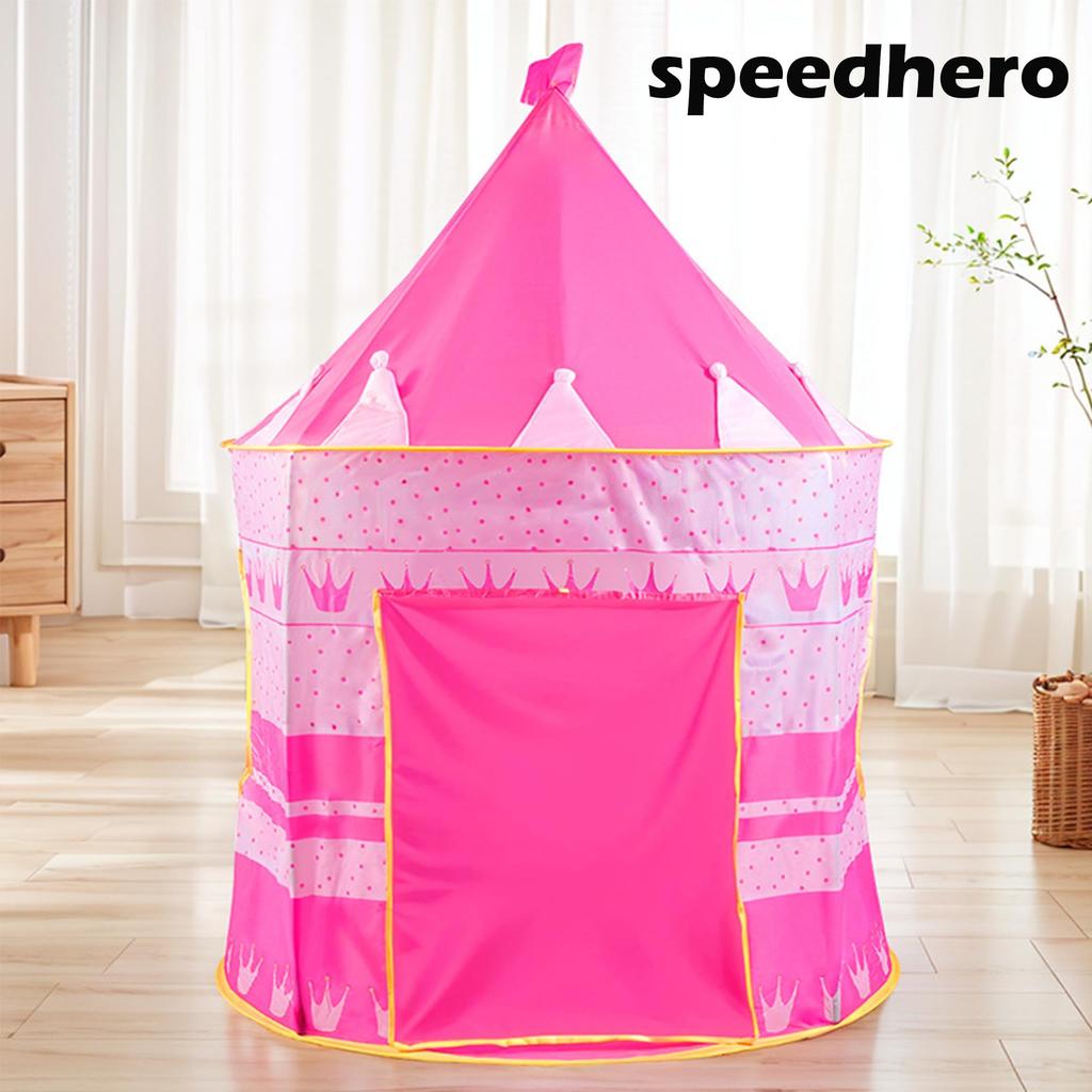 Speedhero Kids' Castle Tent, IndoorOutdoor Playhouse, Camping Tent, Pretend Play, Educational Toy, Parent-Child Play, Ball Pit, Storage Bag Included,