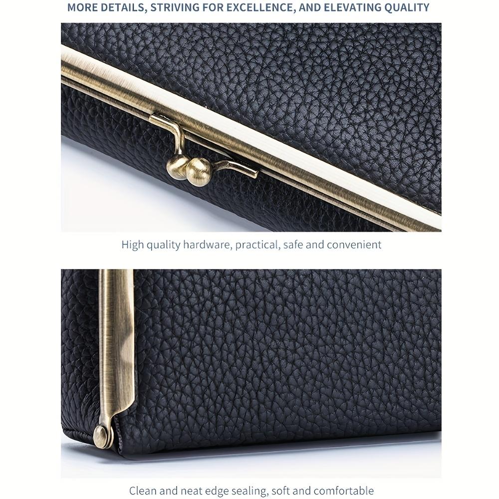 Unisex Jewelry Box Fashion Glasses Case - RFID Blocking, Travel Jewelry Case Bag Charm Storage Box Fashion Pencil Bag with Kiss Lock, Coin Purse