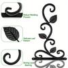 4pcs Forged Iron Plant Hooks Rustic for Hanging Flower Baskets Bird Feeders Planters Wind Chimes Indoor and Outdoor Decoration
