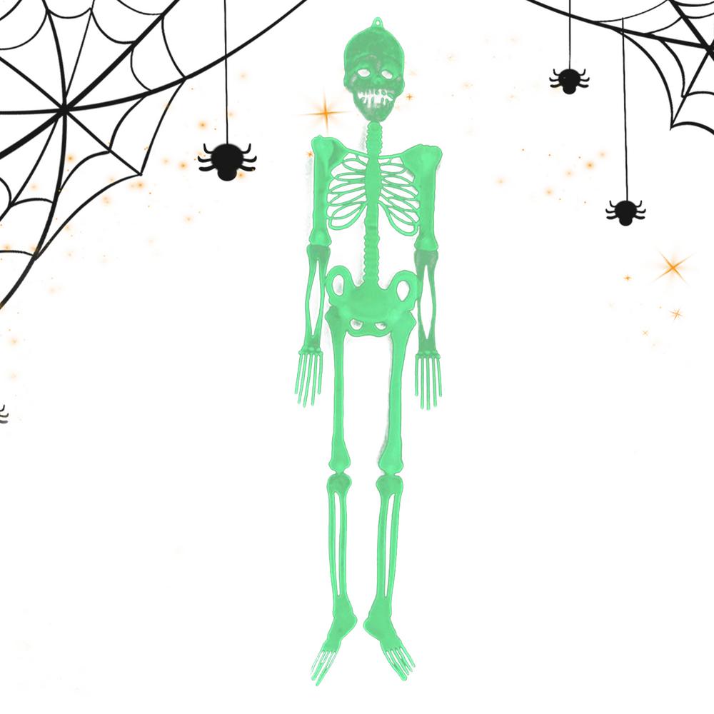 Halloween Skeleton 5 Ft Luminous Glow In The Dark Realistic Bones Halloween Hangable Skeleton Decorations For Party Yard Garden