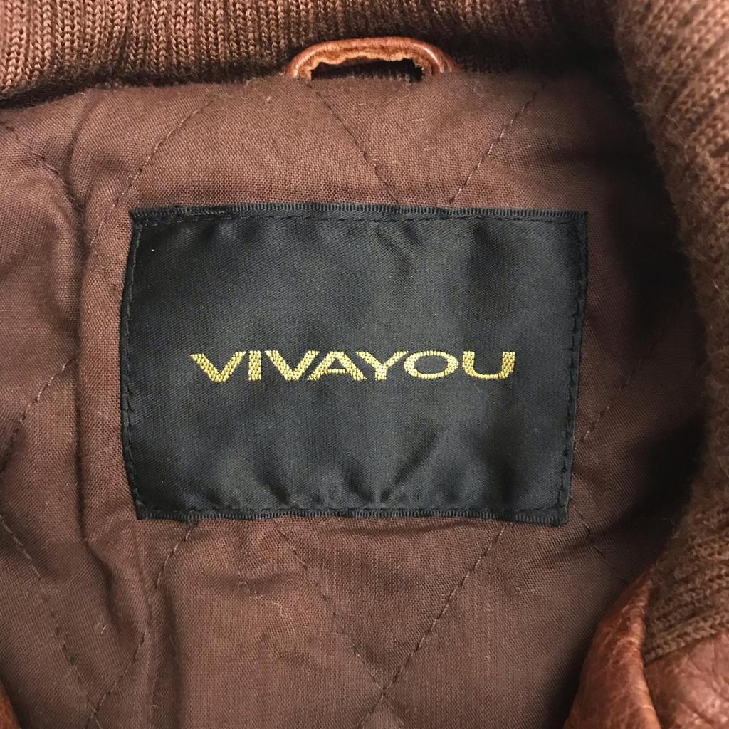 VIVAYOU Leder Bikerjacke Damen M Braun Oberbekleidung(GEBRAUCHT)