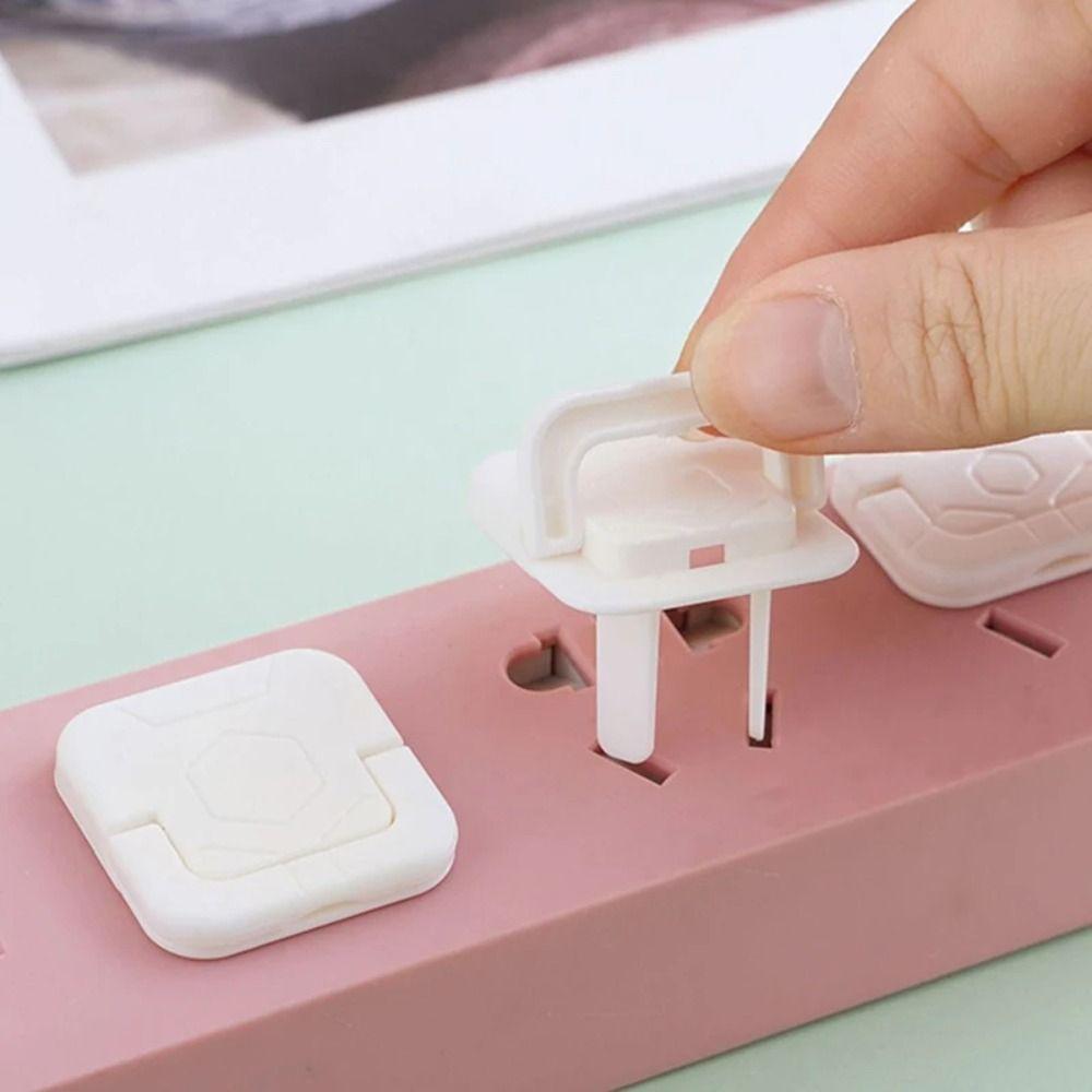 50pcs Two Holes Design Anti-electric Shock Protection Cover  Power Socket Protection