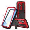 Für Samsung S25 Edge S21 FE S26 S24 S23 S22 Plus S20 Ultra A32 Metall Heavy Duty Hülle Metallischer Bumper Stoßfeste Displayschutzfolie