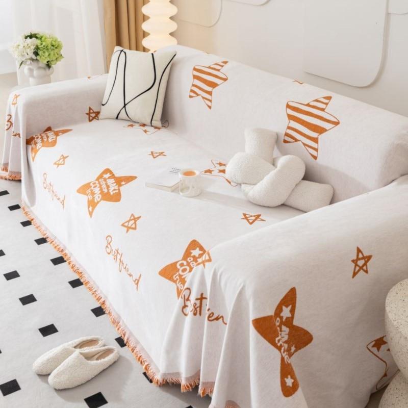 Four Season Star Sofa Cover Throw Blankets for Living Room Sofa Couple Position Modern Throw Camping Picnic Blanket Cover