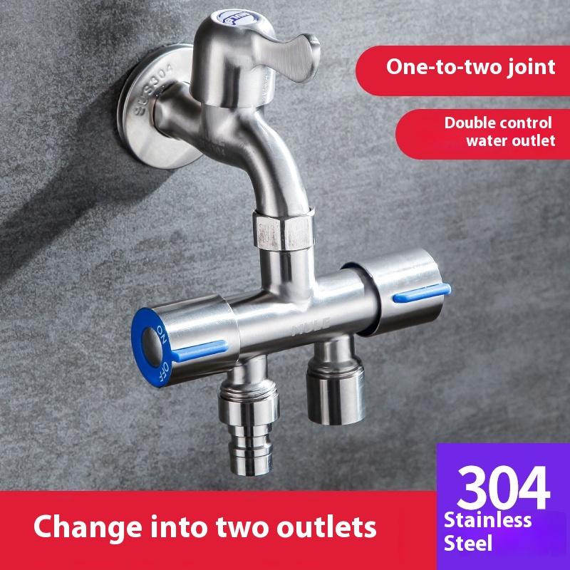 Adattatore Valvola Angolare a Tre Vie Moderno Raccordo Senza Smontaggio Rubinetto Deviazione Acqua Deviazione Uno in Due per Bagno Lavaggio