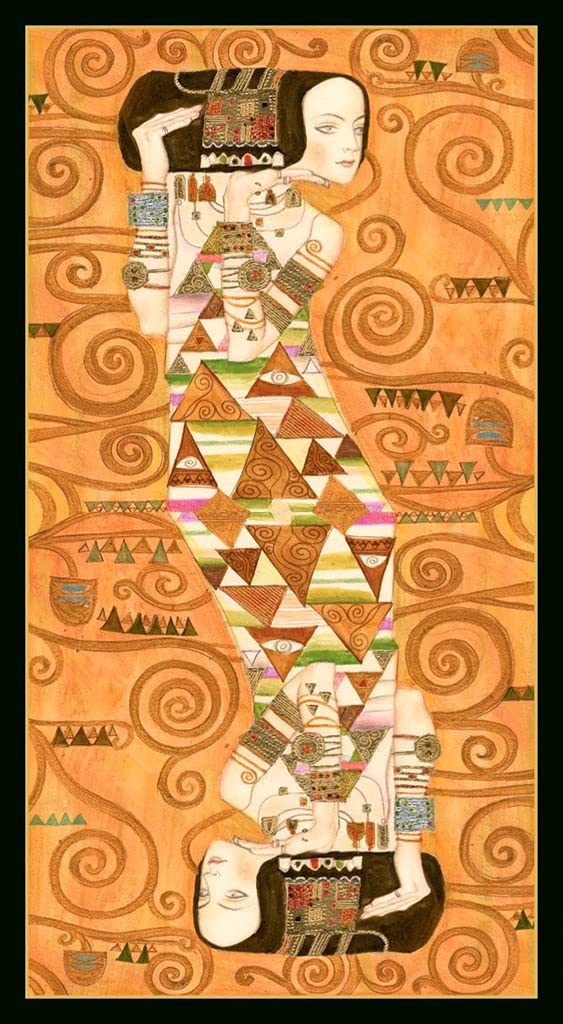 Kancharo Tarot Card Set Tarot of Includes Japanese Tarot Card Instructions Pouch 78-Card [Golden Klimt] & (Authentic)