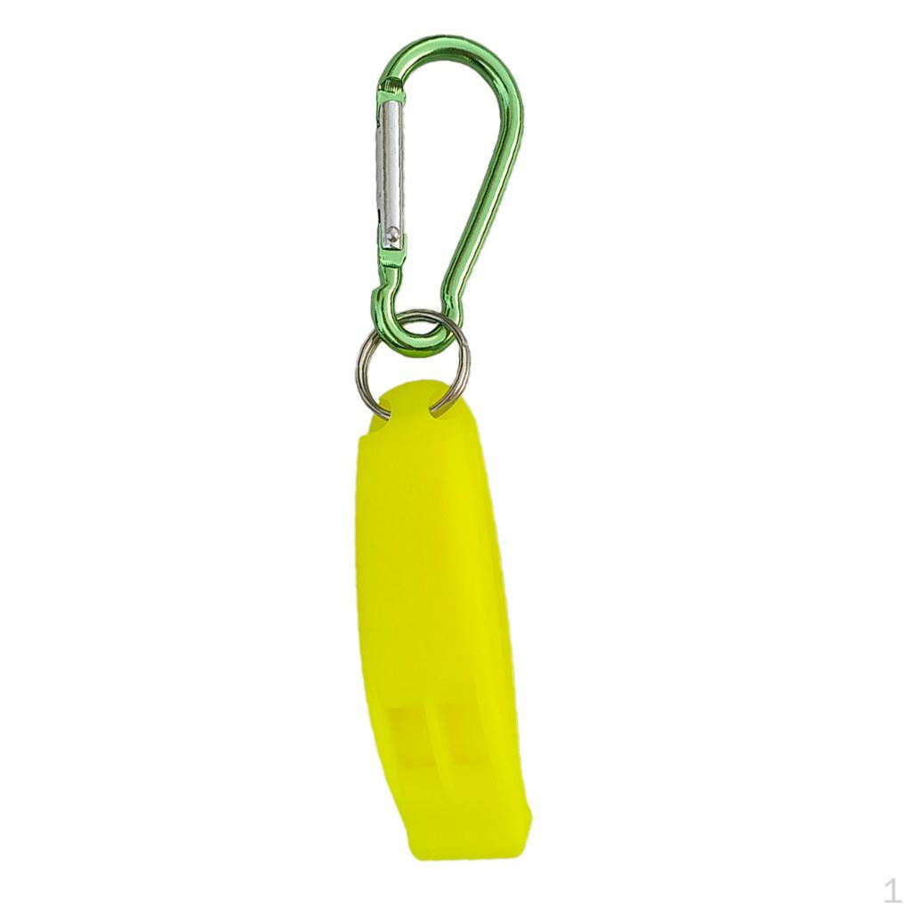 

1 Piece Emergency Scuba Dive Safety Whistle Outdoor With Hook Yellow