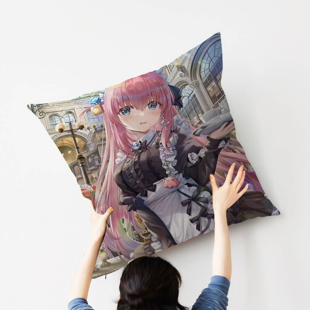 Anime Singer B-Bocchi The Rock! Personalized Picture Text Home Decorative Pillows Household Gifts 45x45cm