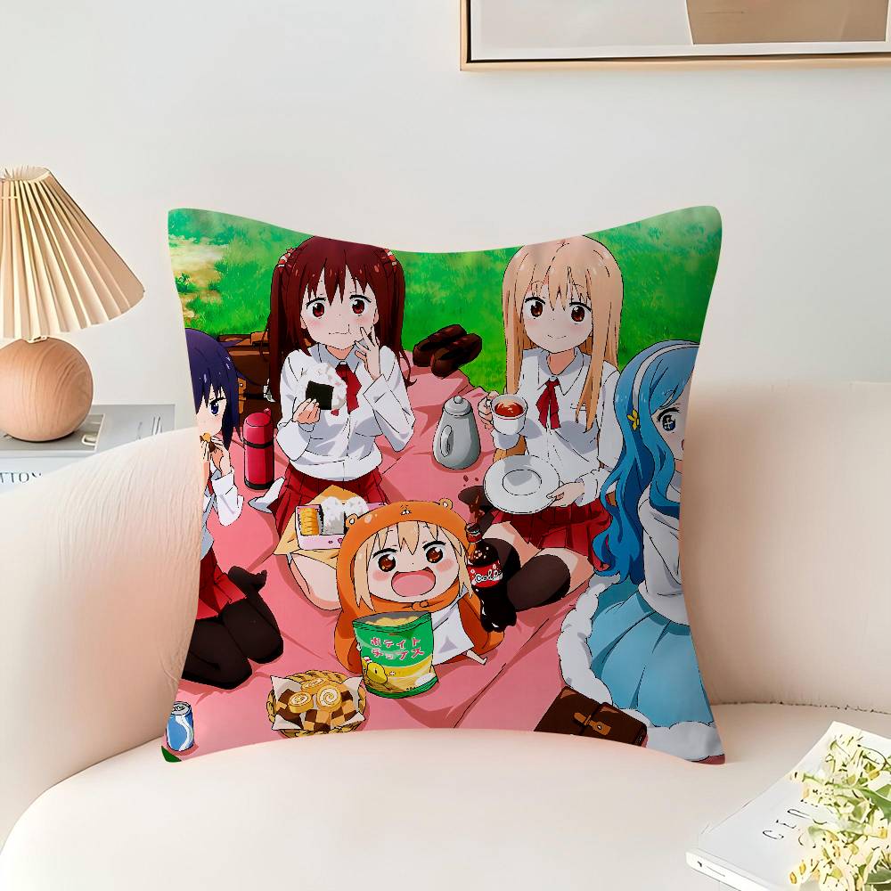 Anime H-Himouto Umaru-chan Kissenbezug Zoll Bauernhaus Dekor Heim Überwurfskissenbezüge für Couch Dekorationen