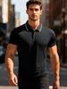 Men's Quick-Dry Breathable Polo Shirt - Summer Casual Short Sleeve Solid Color
