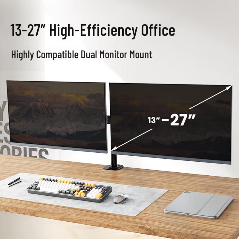 Ollymurs Dual Monitor Desk Clamp Stand
