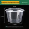 Disposable Transparent Plastic Round Food Containers with Lids