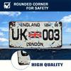 Segno Metallo Alluminio Vintage Londra UK Lamiera Arte Bandiera Inghilterra Casa Garage Bar Decorazione Murale