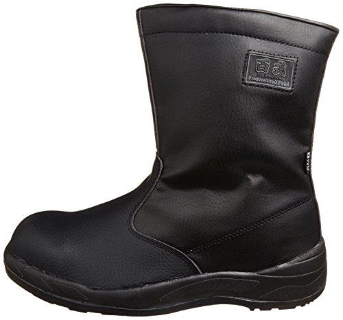 Kokos Nobuoka Ziproa Men's Half Boots, Professional Sneakers, JSAA Certified, Sweat-Absorbent Lining, Oil-Resistant Sole, Black, 30cm