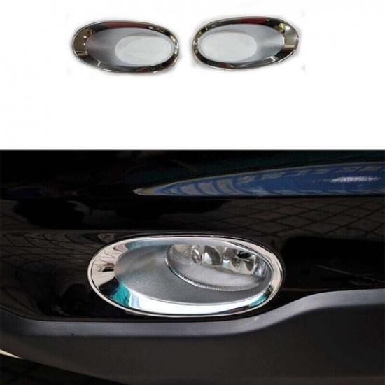 Chrome Fog Light Lamp Cover Fit For HONDA CR-V CRV 2010-2011 Front ABS 2pcs trim