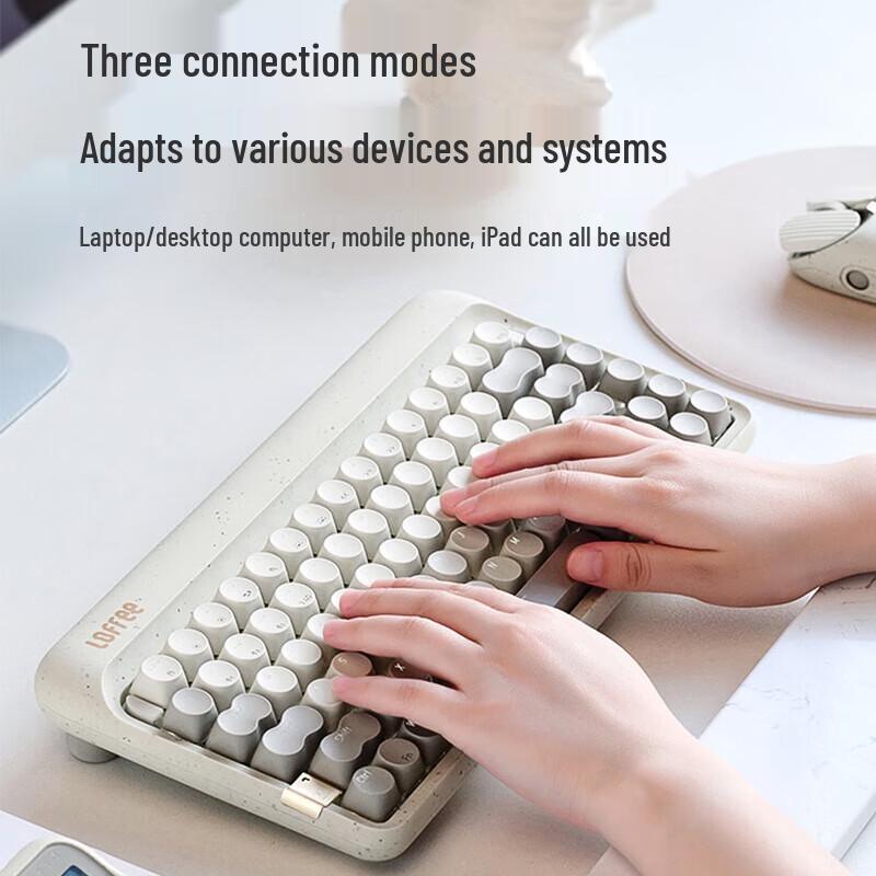 LOfree OE914 Terrazzo Wireless Tri-Mode 84-Key Mechanical Keyboard