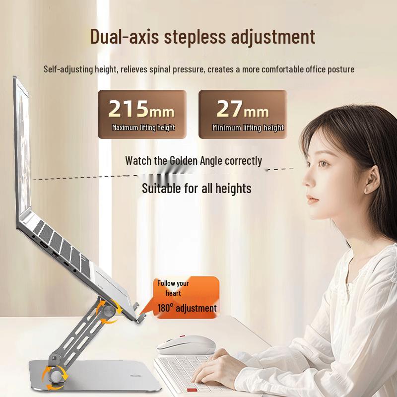 HP StandA Portable Dual-Axis Adjustable Laptop & Tablet Stand with Cooler