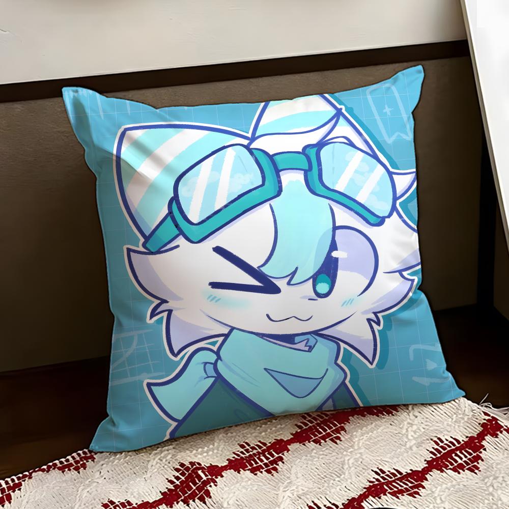 

Cartoon FFurry Ffandom Cushion Cover Reversible Soft Durable Pillow Cover Home Car MultiScene Use for Daily Comfort 30X30cm