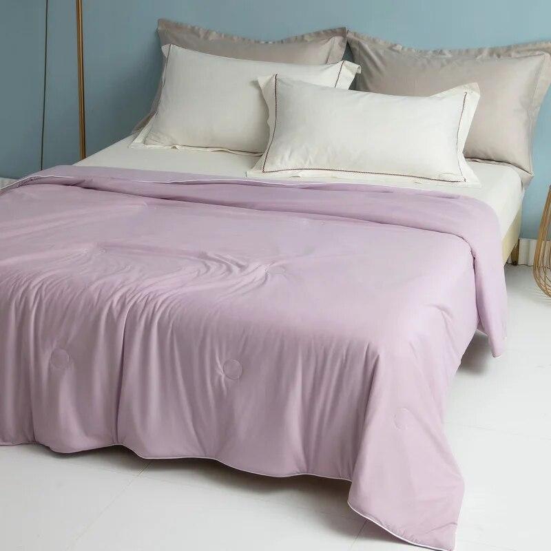 

Летние прохладные шелковые тонкие одеяла с кондиционером, летнее хлопковое одеяло, королевское кружевное одеяло, бесплатная доставка, синий пуховый комплект постельного белья для дома 110x150cm 1pc