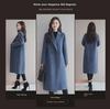 Women's Mid-Length Woolen Coat - Original Size, Spring/Autumn, Korean-style Loose Fit
