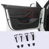 For Tesla Model 3 Y 17-2023 Carbon Fiber ABS Inner Door Handle Lock Button Trim
