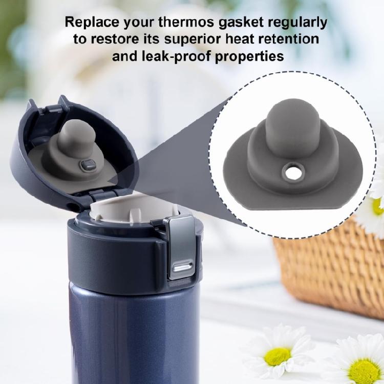 Set med 4 Silikonlockskydd Toppar Packningar För Vattenflaskor Läckagesäker Försegling Ersättning för Isolerade Muggar
