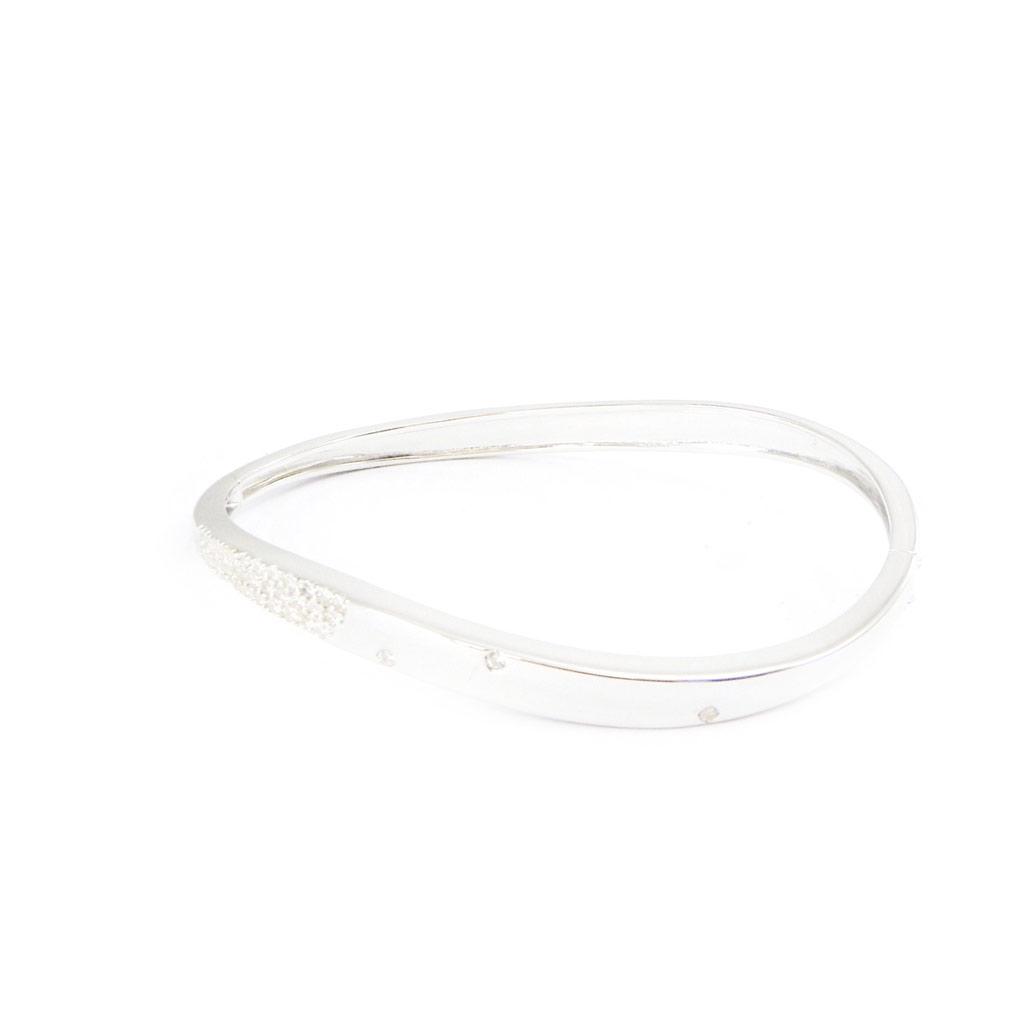 Altesse [I2935] - Bracelet Argent 'Déesse' blanc