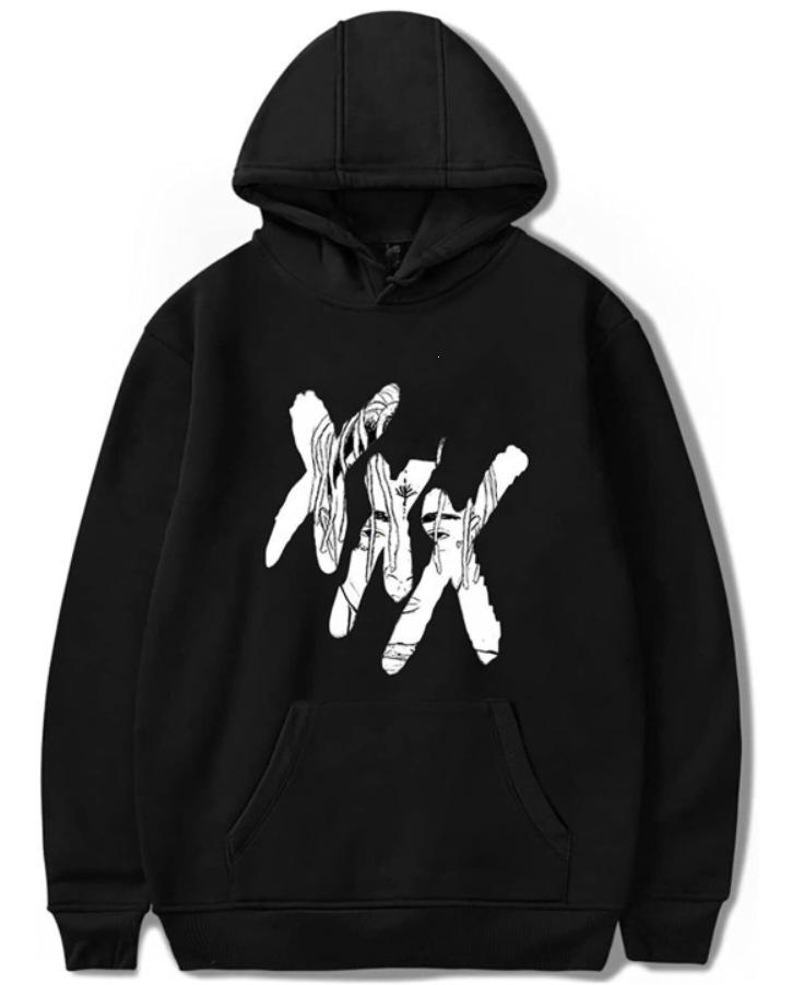 Trendy Rapper Fashion Fleece Hooded Long Sleeve Sweater Warm Jacket