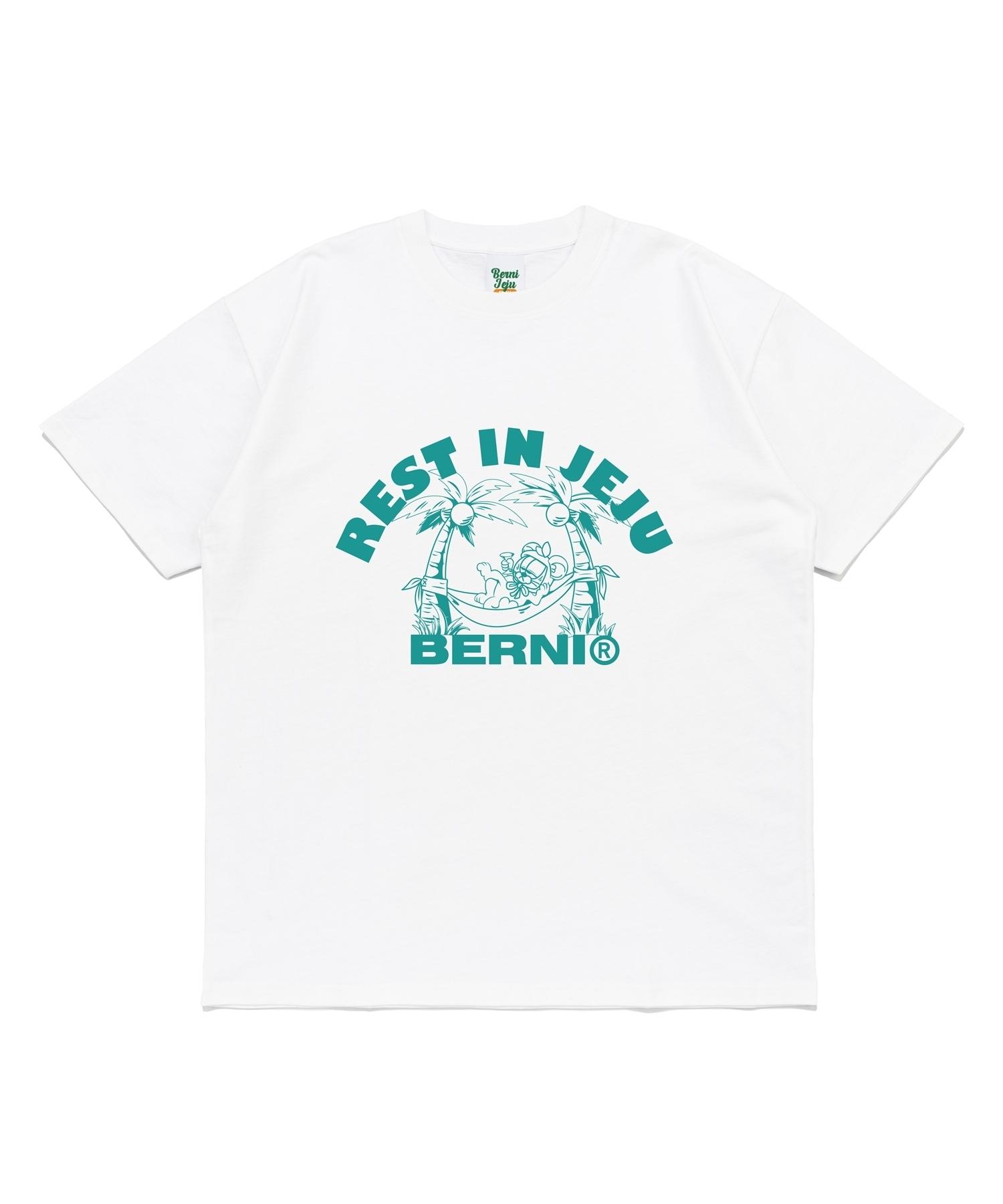 Bernie [Jeju Edition] Berni Palm Tree Hammock Jeju Tee (White) S