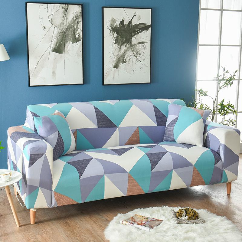 1PC Soft Stretch Sofa Slipcover with Elastic Loop Removable Sofa Cover, Couch Cover Furniture Protector for Bedroom Office Living Room Home Decor