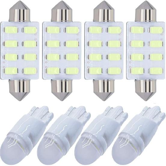 Yoper White Interior LED Light Package Kit Compatible With Ford F-150 1997-2014 F-250 F-350 F-450 F-55 2000-2014 Replacement Bulbs 12Pcs
