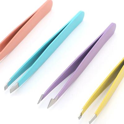 4 τμχ Υψηλής ποιότητας τσιμπιδάκι φρυδιών Πολύχρωμα μαλλιά Ομορφιά λεπτές τρίχες Εξολκέα από ανοξείδωτο ατσάλι Κλιπ φρυδιών με κλίση Εργαλεία αφαίρεσης μακιγιάζ