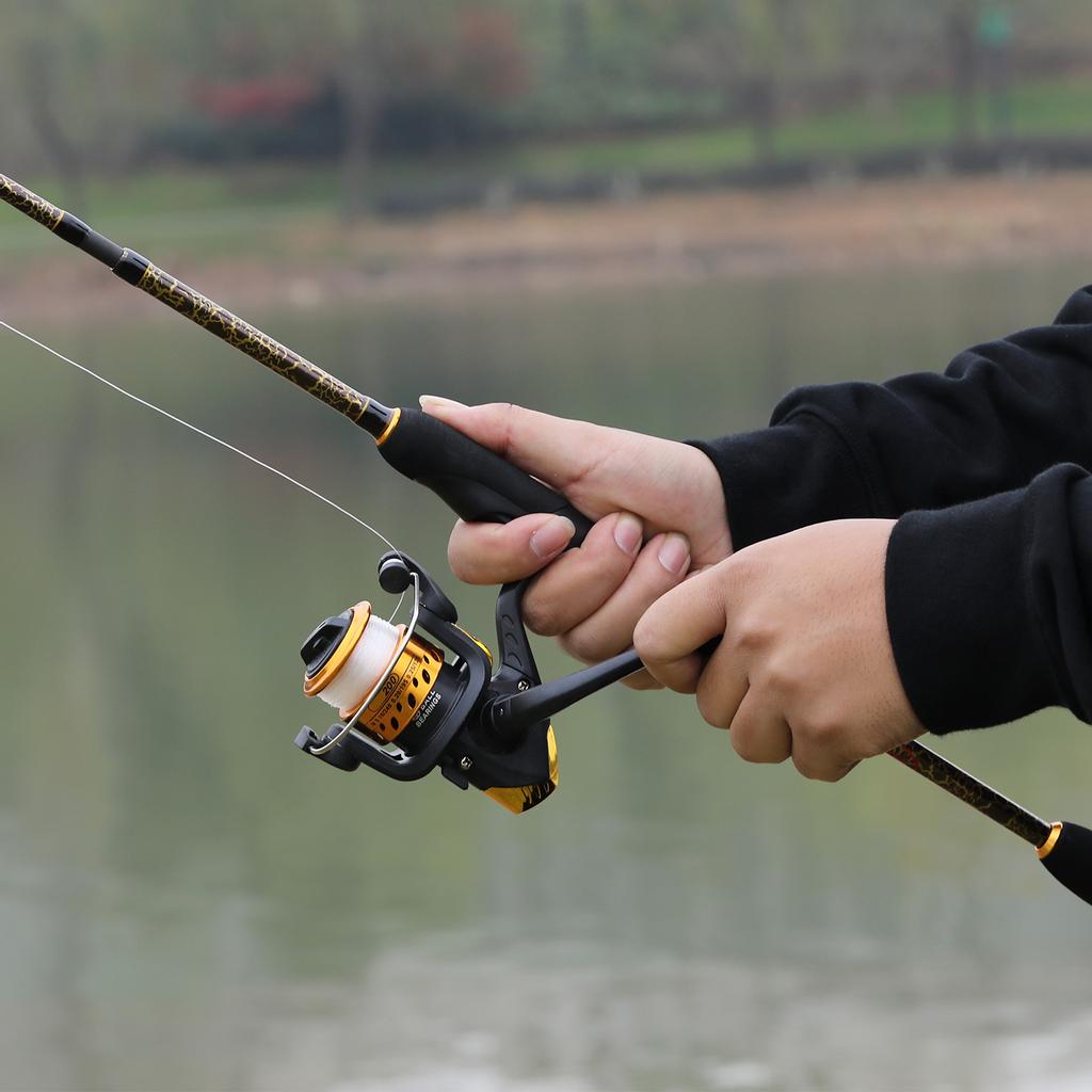 SOUGAYILANG Wędki 5 sekcji Wędka na przynętę 1,8-2,4 M Wędka spinningowa z włókna węglowego Wędka na pstrąga basowego